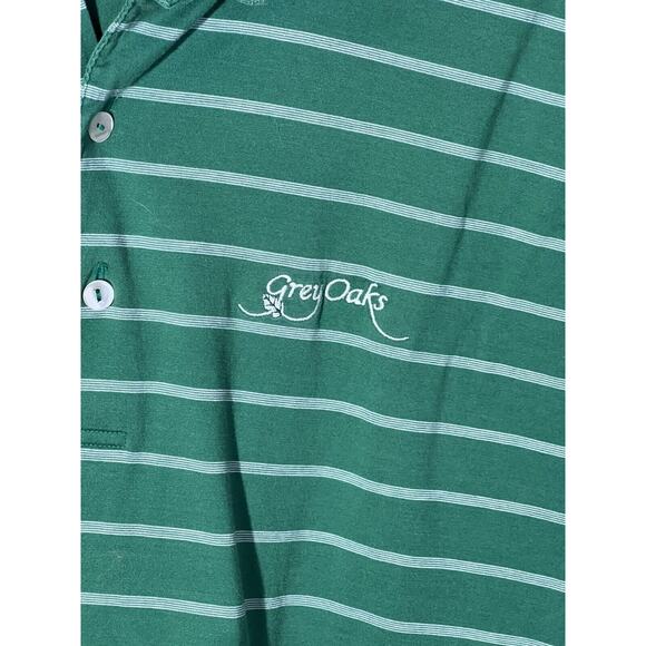 peter millar polo Shirt Lot Of 2 Solid Striped Purple Green Size L - Picture 4 of 12